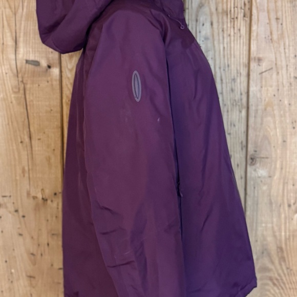 The North Face Summit Series HyVent Alpha Jacket Womens L Burgundy Hooded RECCO - Picture 5 of 14